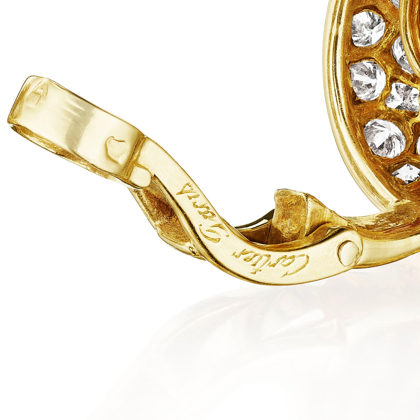 Macklowe Gallery Cartier Paris Ruby and Diamond Clip Earrings