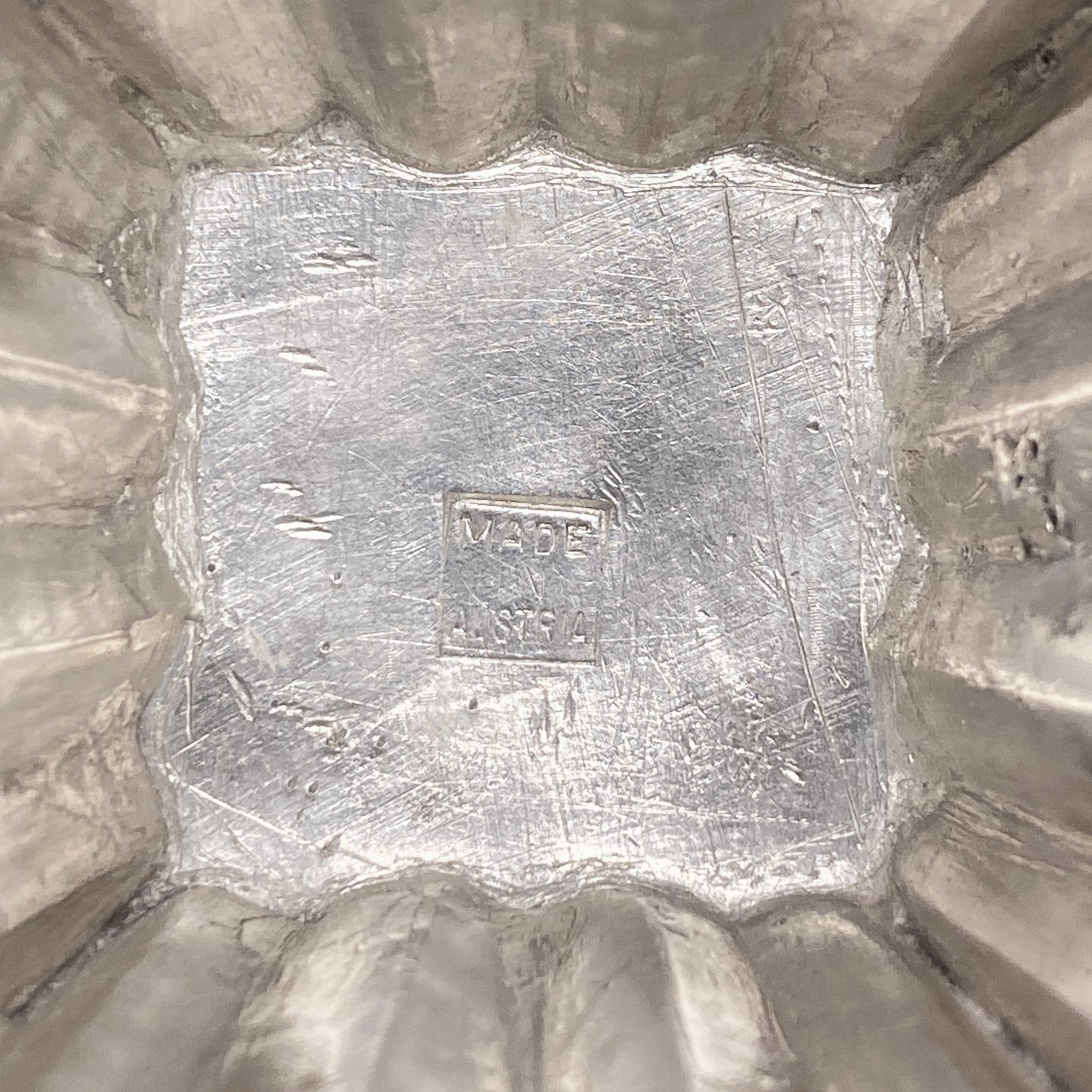 Macklowe Gallery Josef Hoffmann Hammered Silver Centerpiece and Pair of Vases