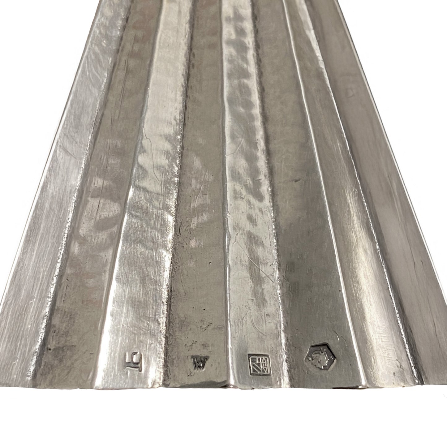 Macklowe Gallery Josef Hoffmann Hammered Silver Centerpiece and Pair of Vases