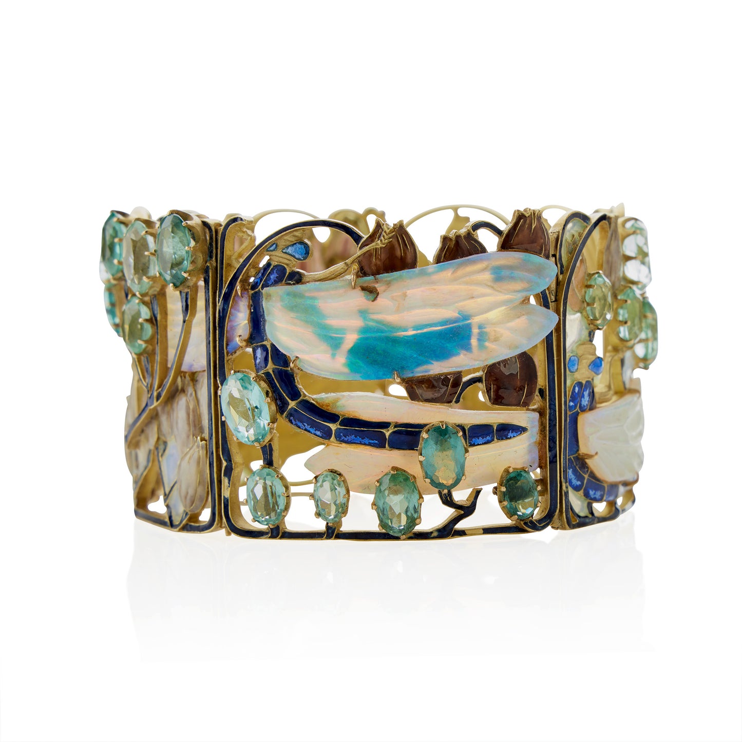 Macklowe Gallery René Lalique Dragonfly Bracelet