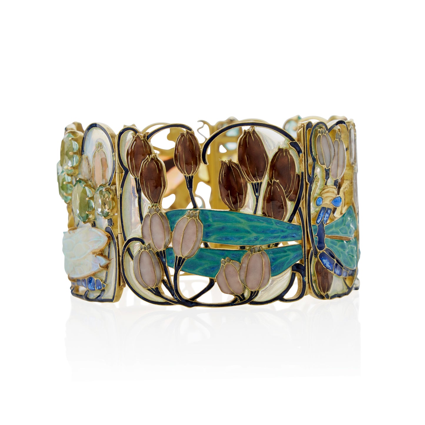 Macklowe Gallery René Lalique Dragonfly Bracelet