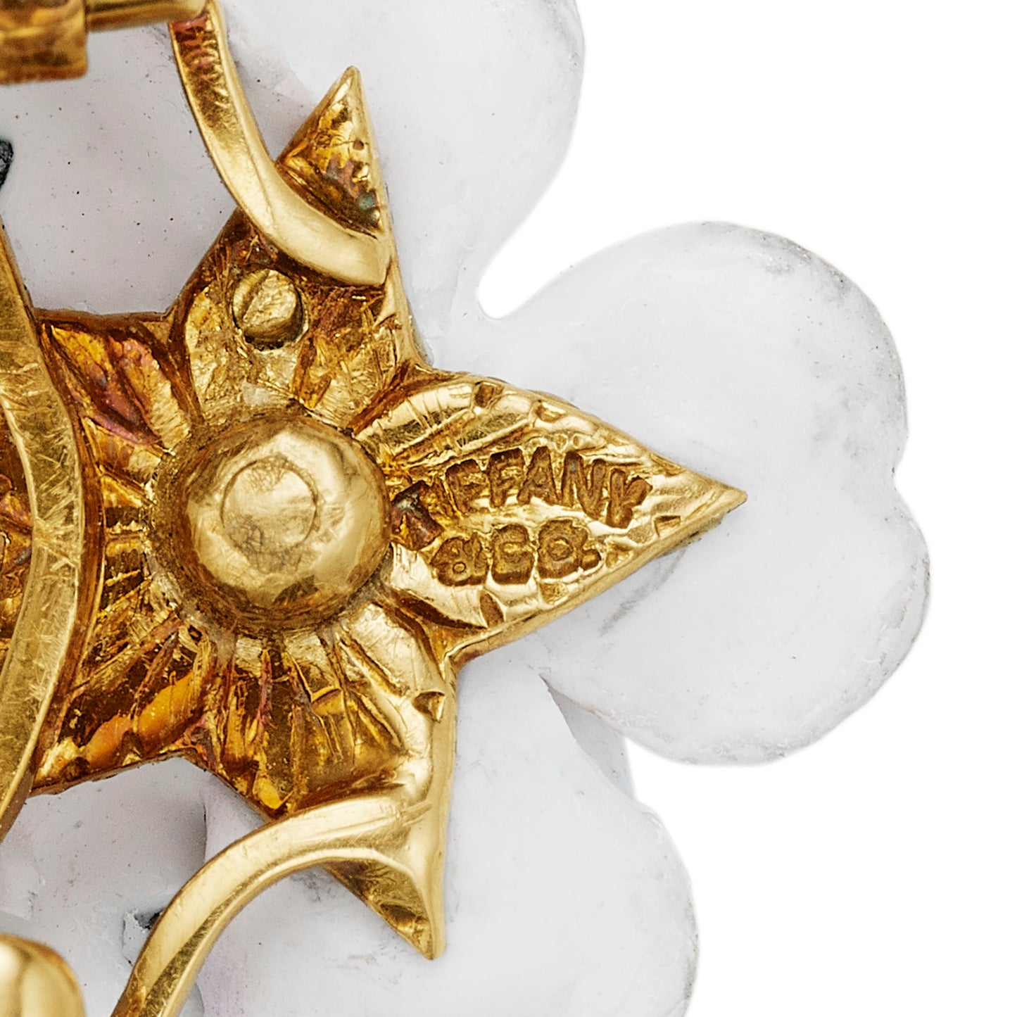 Macklowe Gallery Antique Tiffany & Co. Enamel Flower Brooch