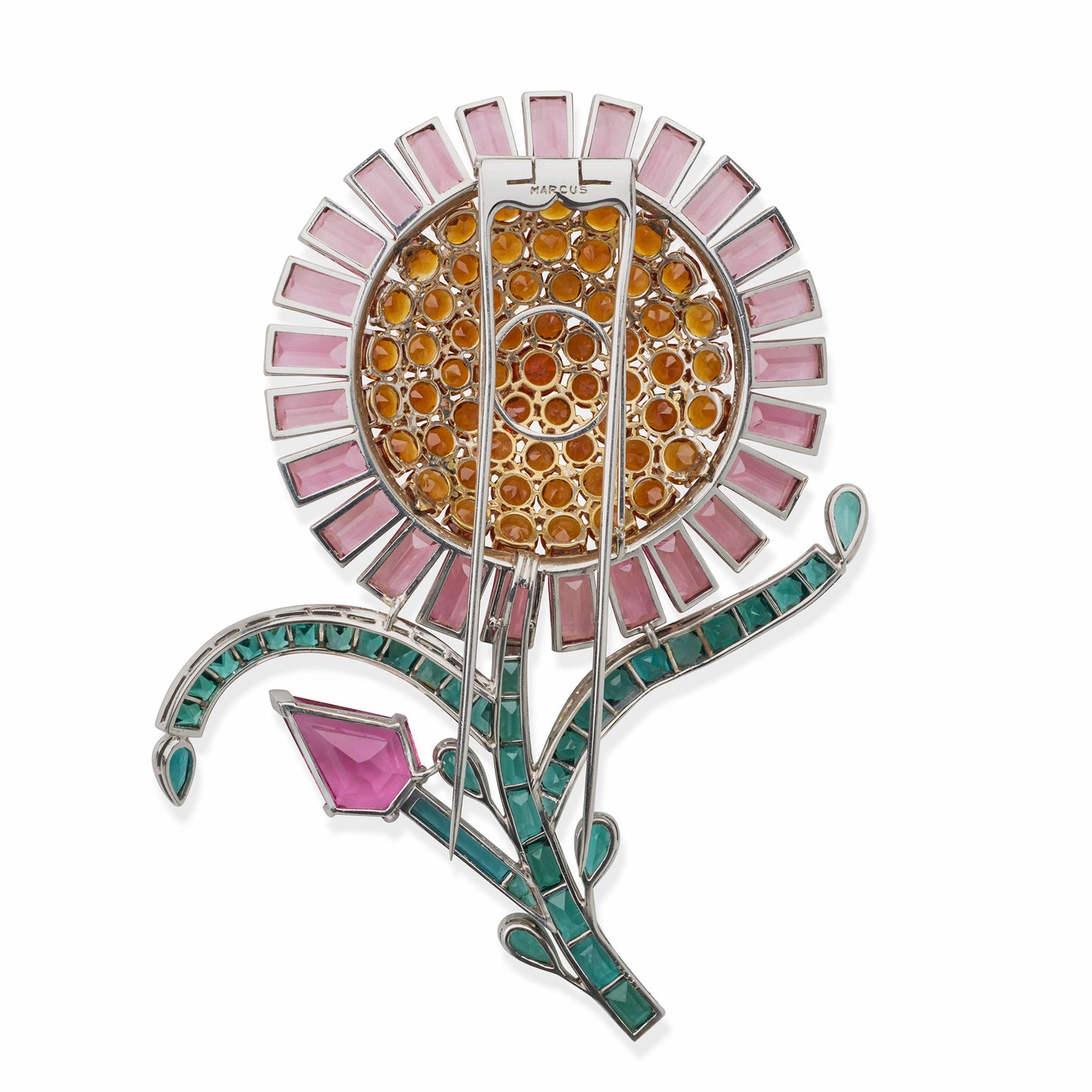 Macklowe Gallery Marcus & Co. Retro Sunflower Brooch