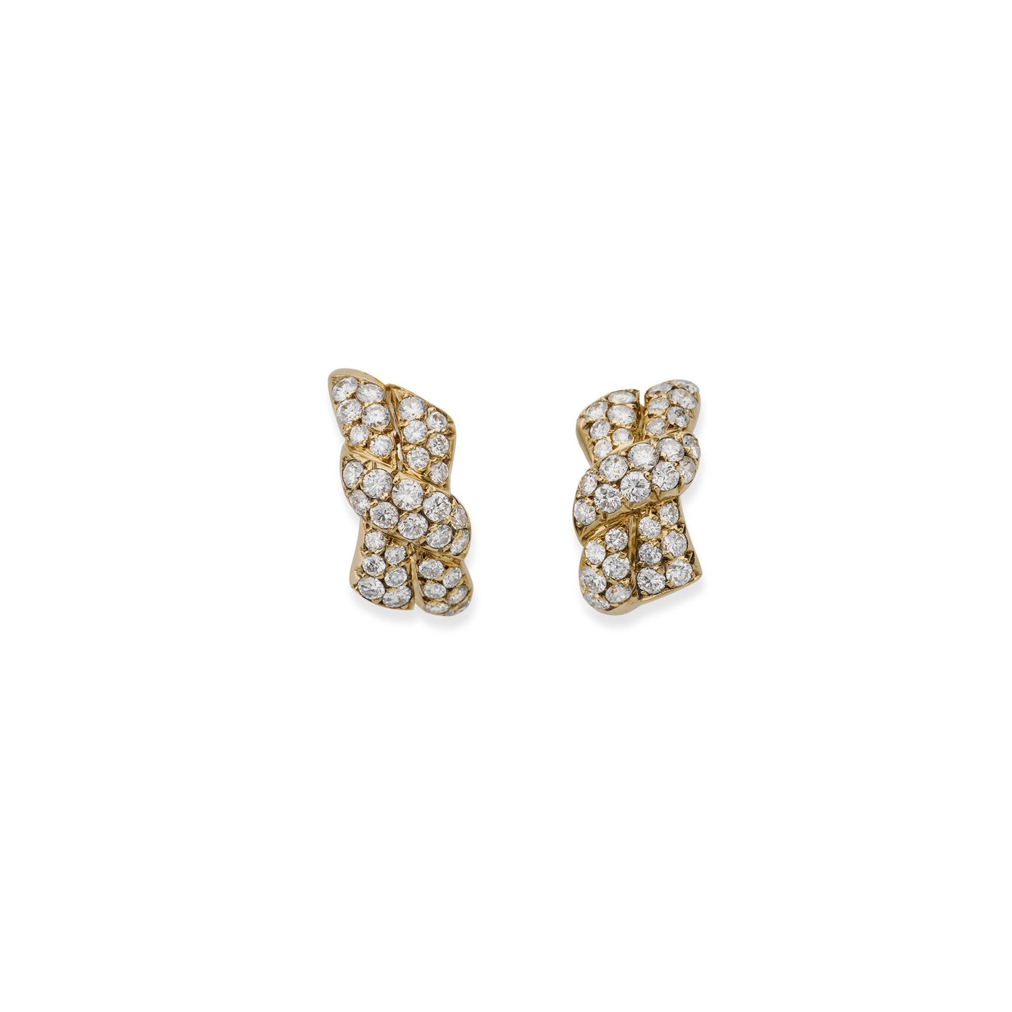 Macklowe Gallery Van Cleef & Arpels Paris Diamond Earrings