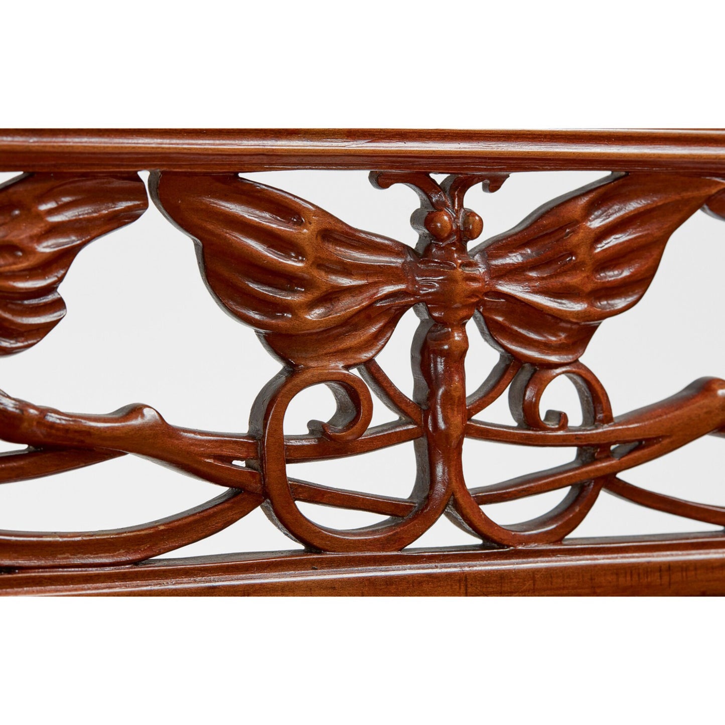 Macklowe Gallery Émile Gallé French Walnut and Fruitwood Marquetry Vitrine