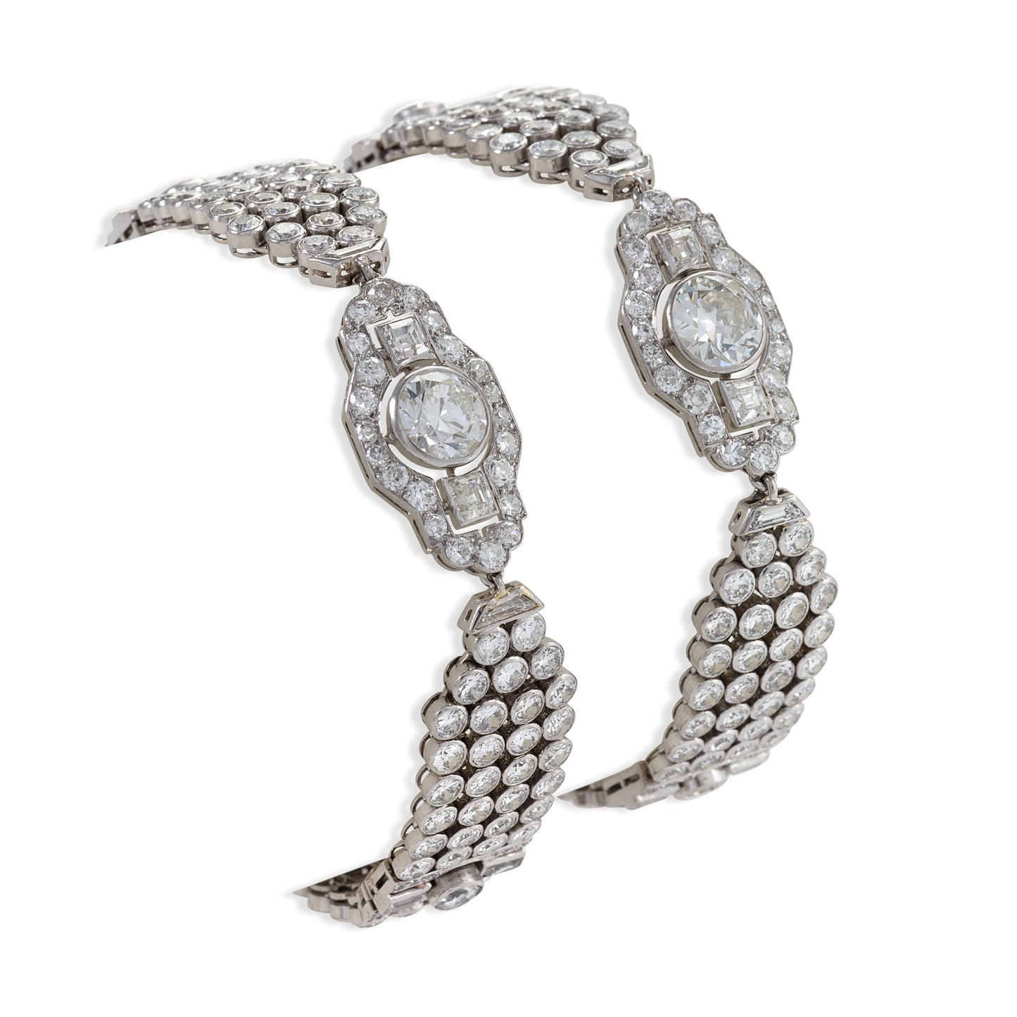 Macklowe Gallery Convertible Diamond Collar Necklace