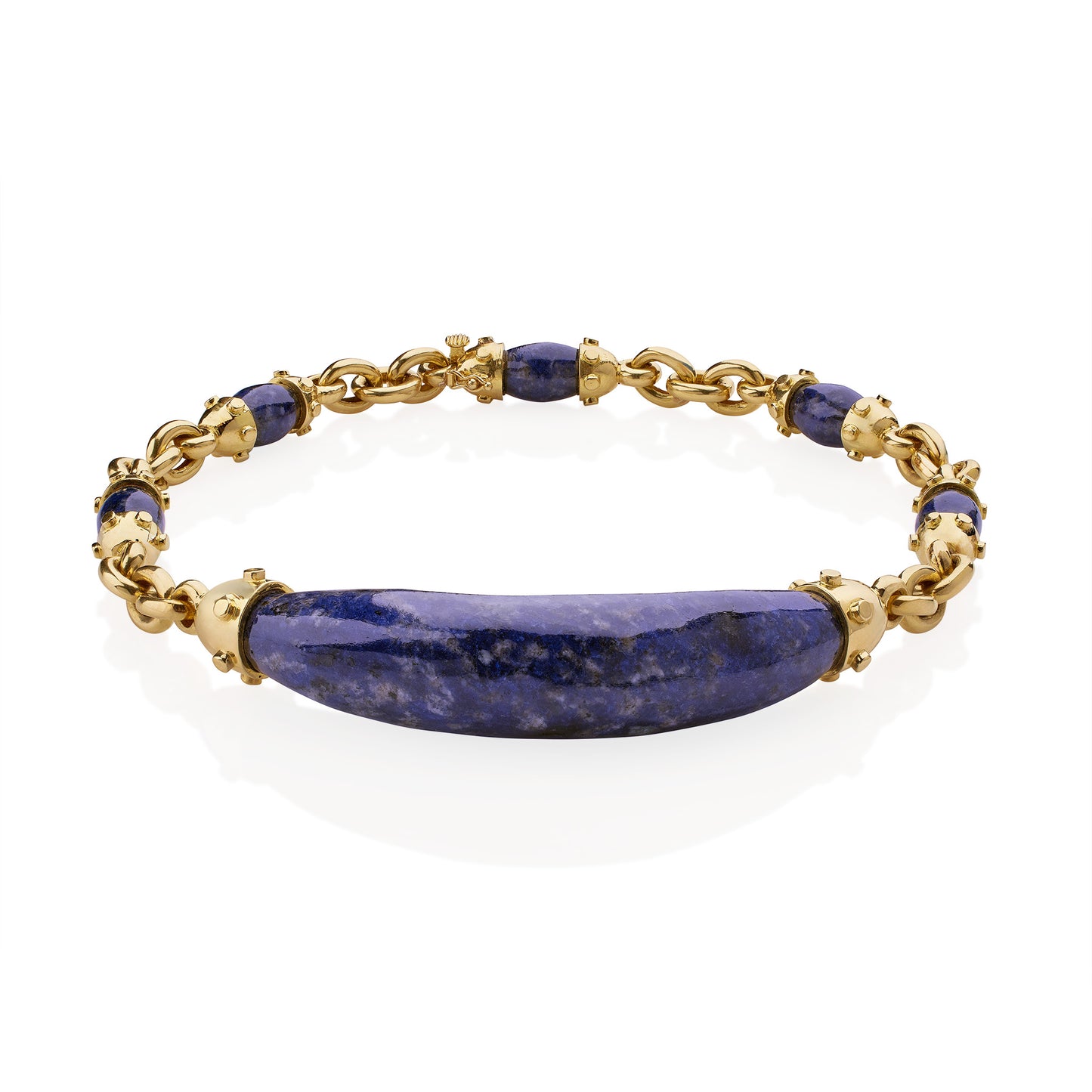 Macklowe Gallery Aldo Cipullo for Cartier 18K Gold and Sodalite