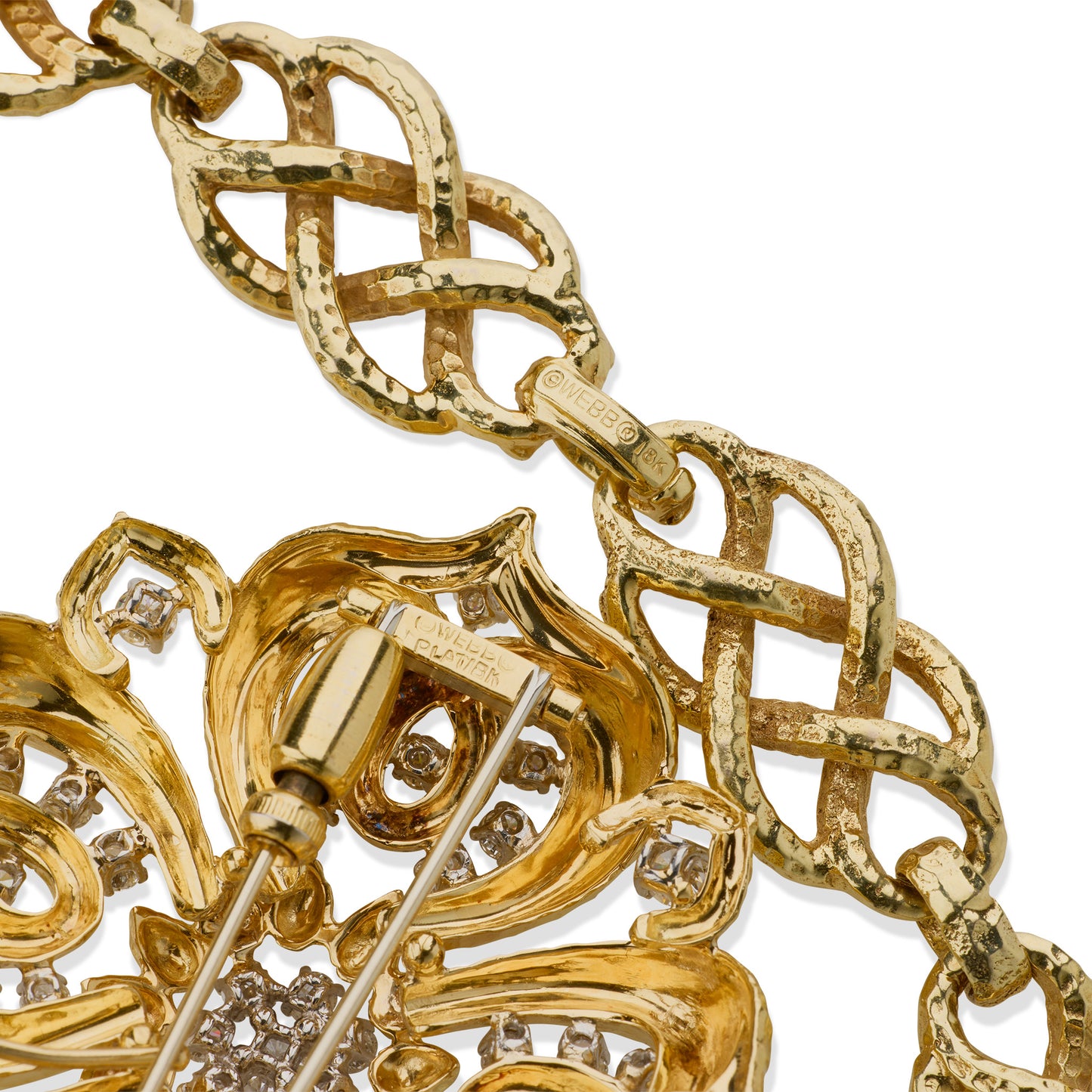 Macklowe Gallery David Webb Hammered Pendant Necklace