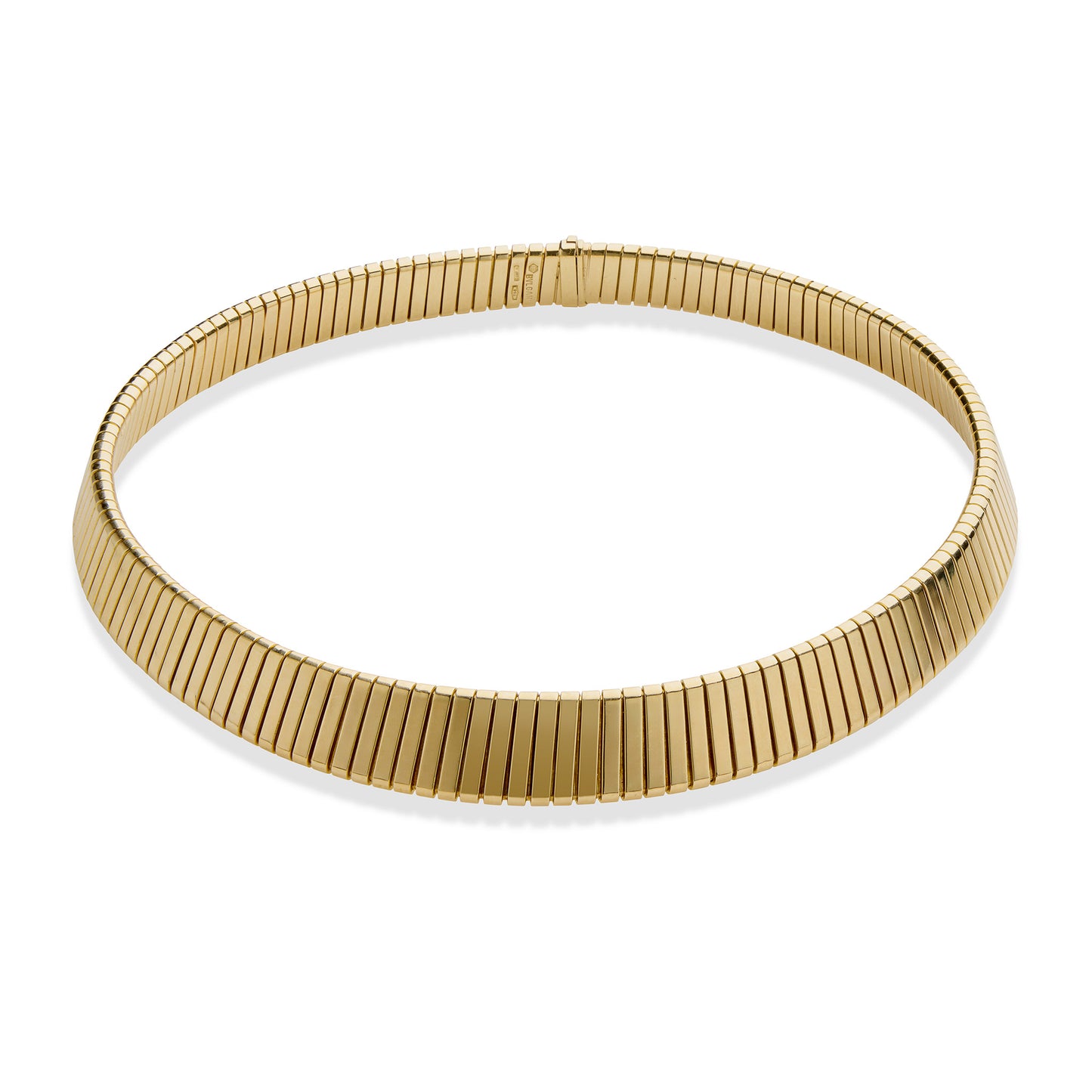 Macklowe Gallery Bulgari 18K Gold Tubogas Necklace