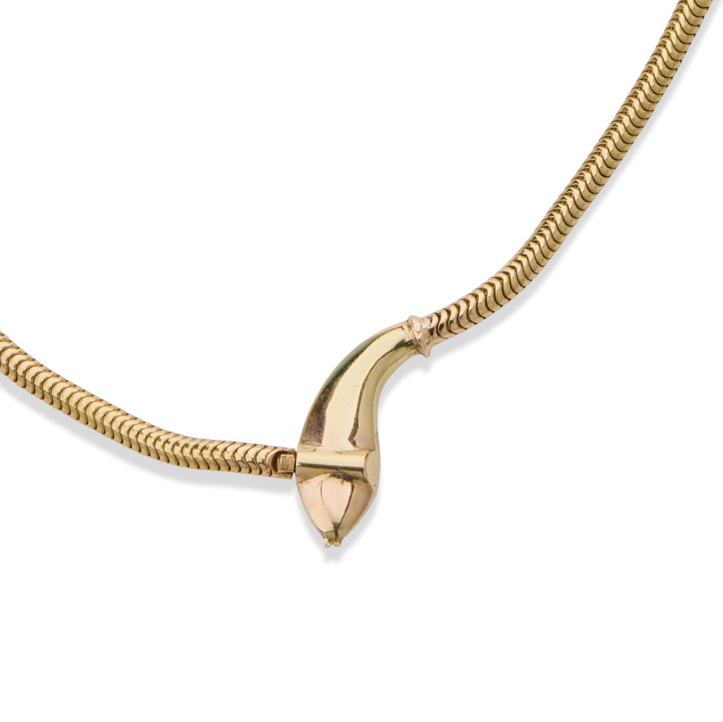Macklowe Gallery Antique 18K Gold Snake Necklace