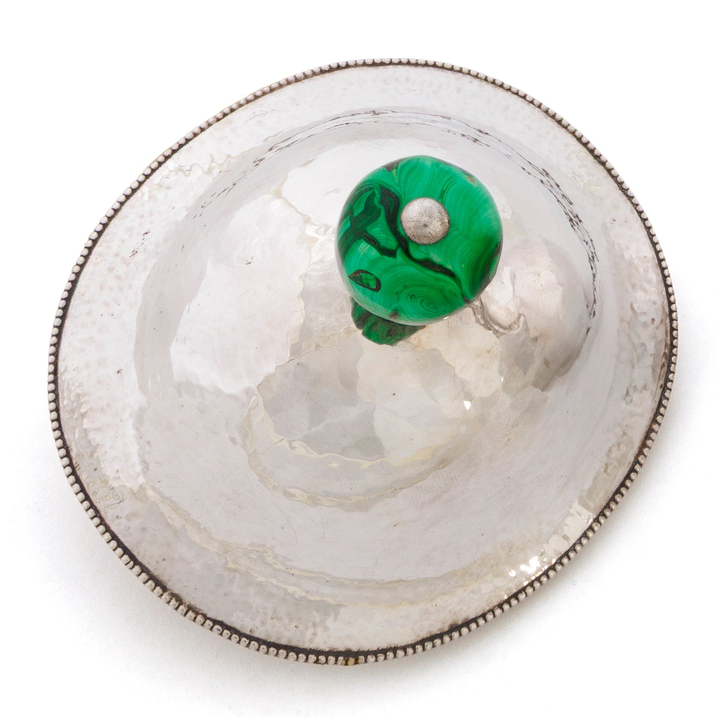 Macklowe Gallery Josef Hoffmann Hammered Silver Covered Bowl