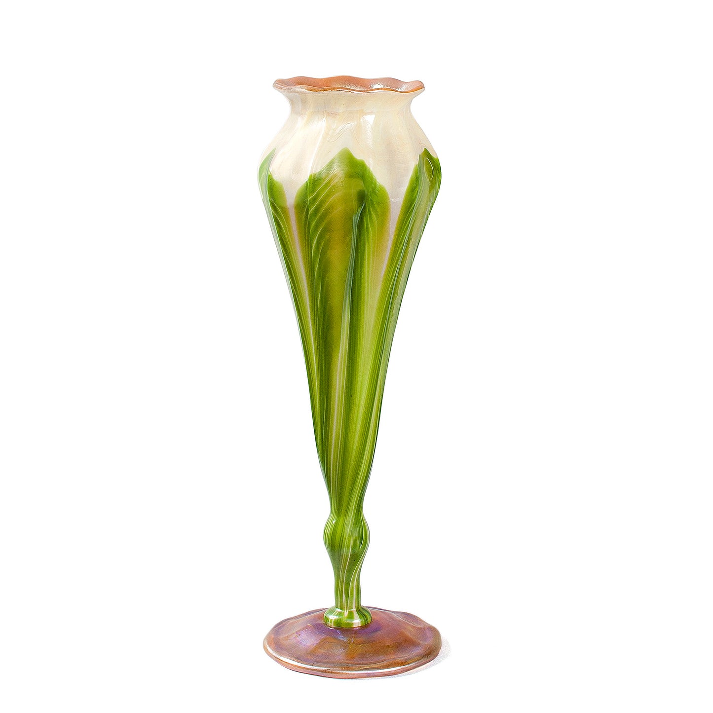 Macklowe Gallery Tiffany Studios New York Flower Form Favrile Glass Vase