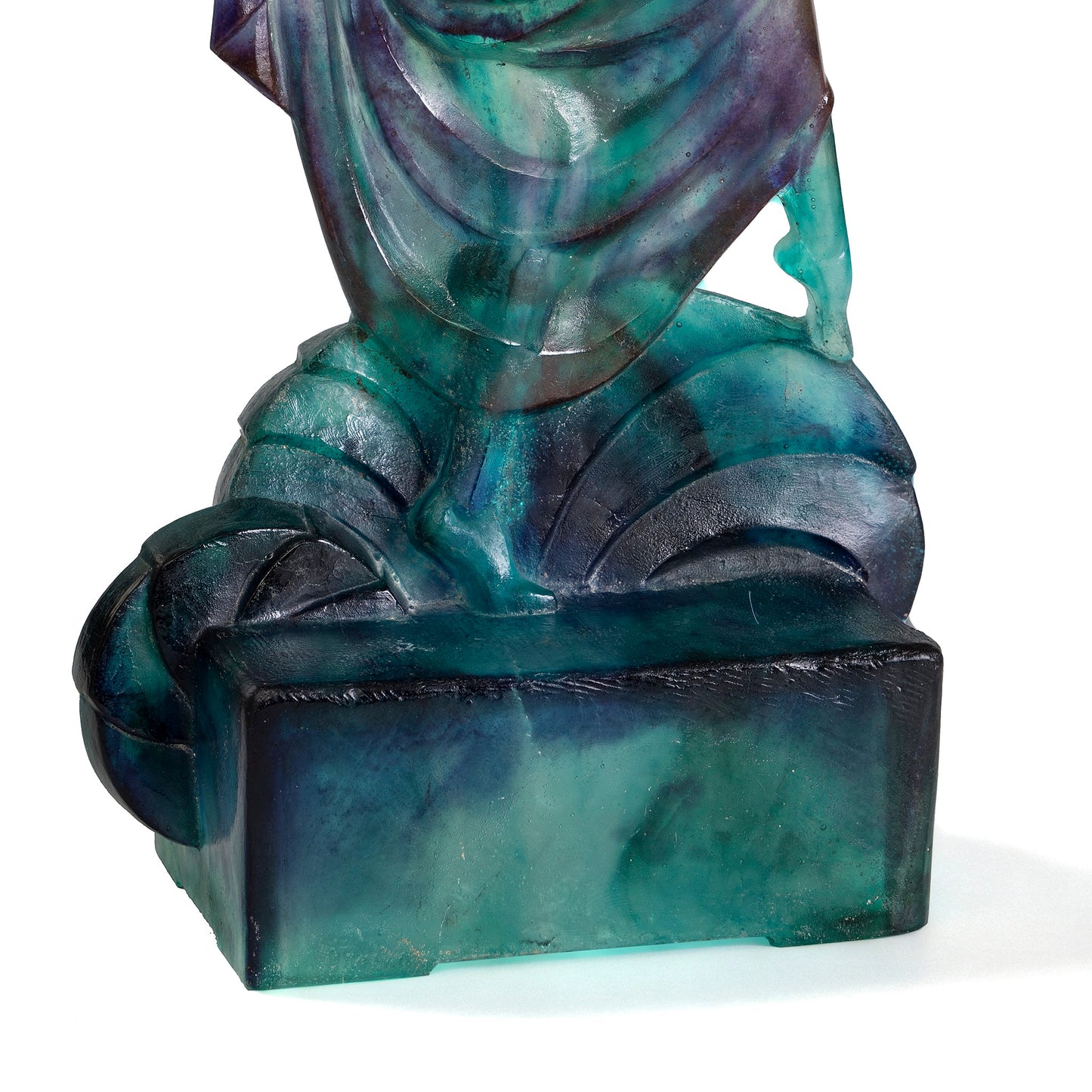 Macklowe Gallery Marcel Bouraine & Gabriel Argy-Rousseau “Danseuse” Pâte de verre Sculpture