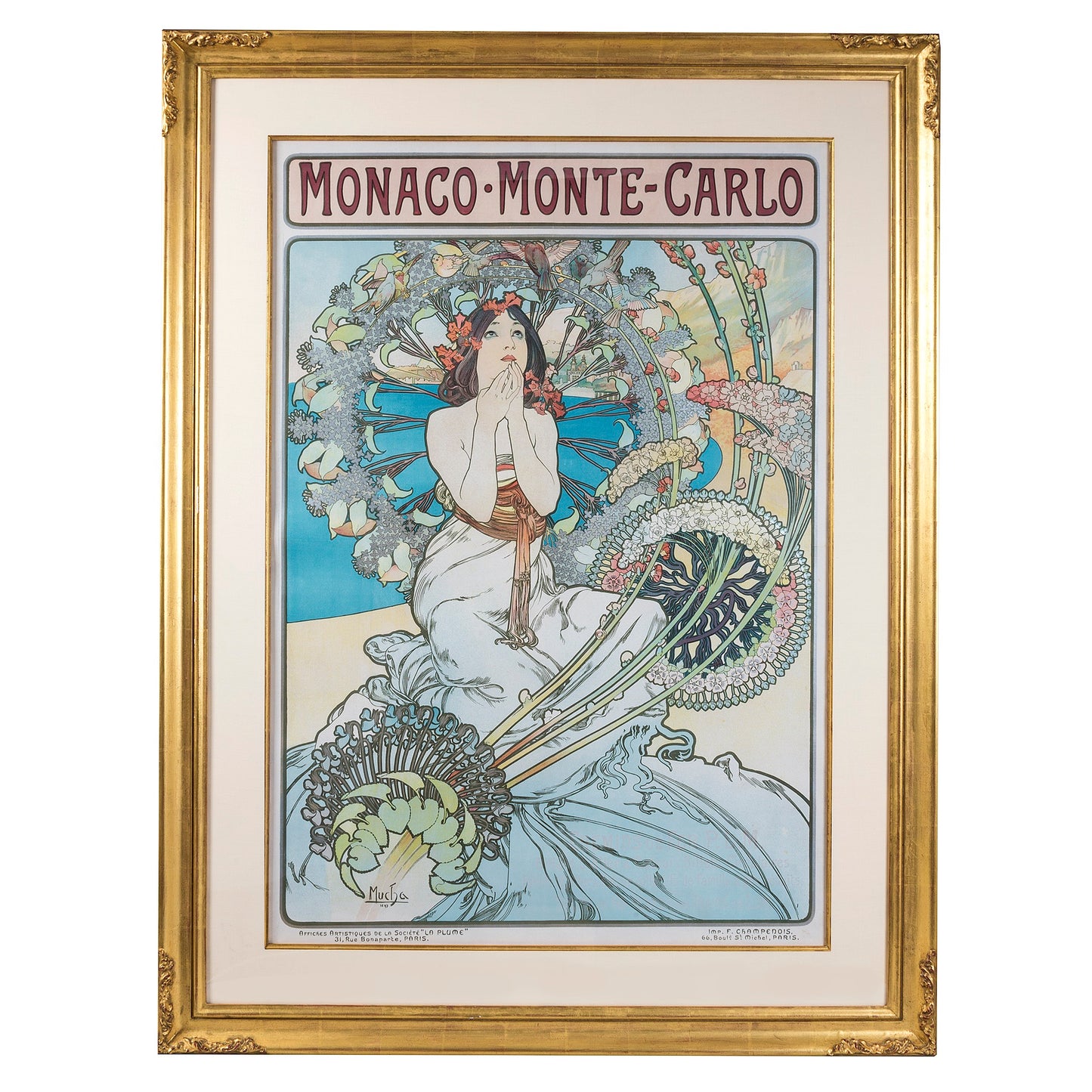 Macklowe Gallery Alphonse Mucha "Monaco Monte-Carlo" Lithograph
