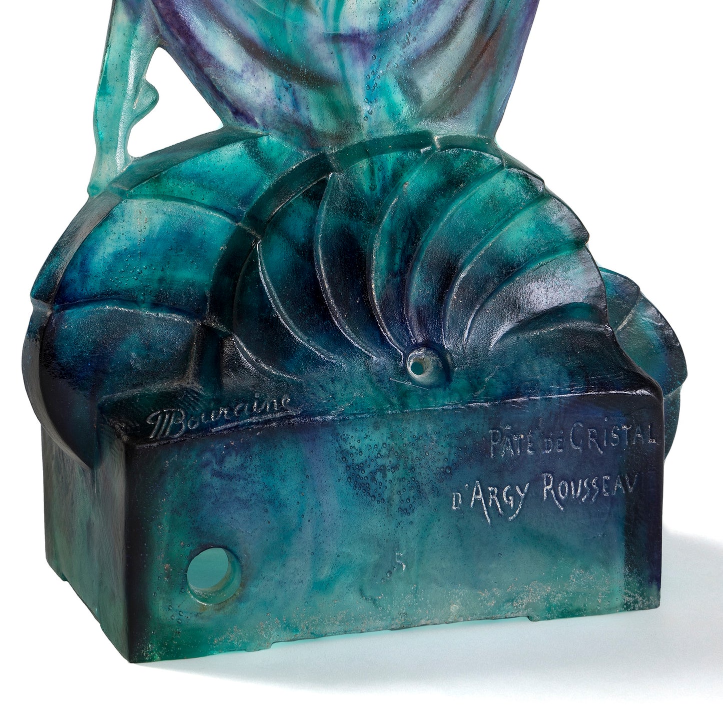 Macklowe Gallery Marcel Bouraine & Gabriel Argy-Rousseau “Danseuse” Pâte de verre Sculpture