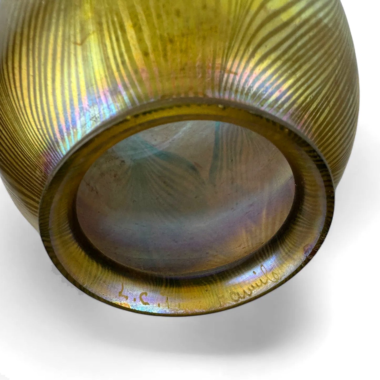 Macklowe Gallery Tiffany Studios New York Pair of Three Light Table lamps