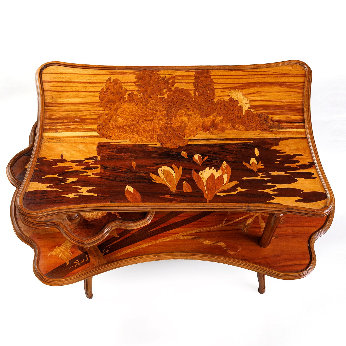 Macklowe Gallery Émile Gallé “Fleur de l’Eau” Three-tiered Table