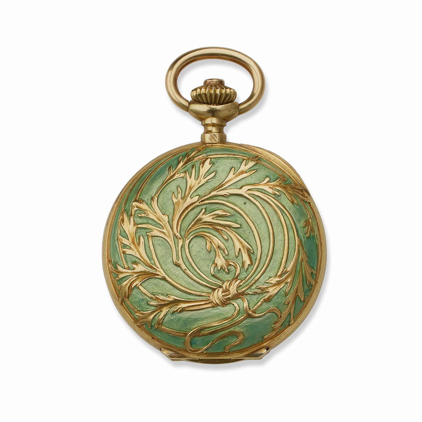 Macklowe Gallery René Lalique Art Nouveau Enamel and 18K Gold