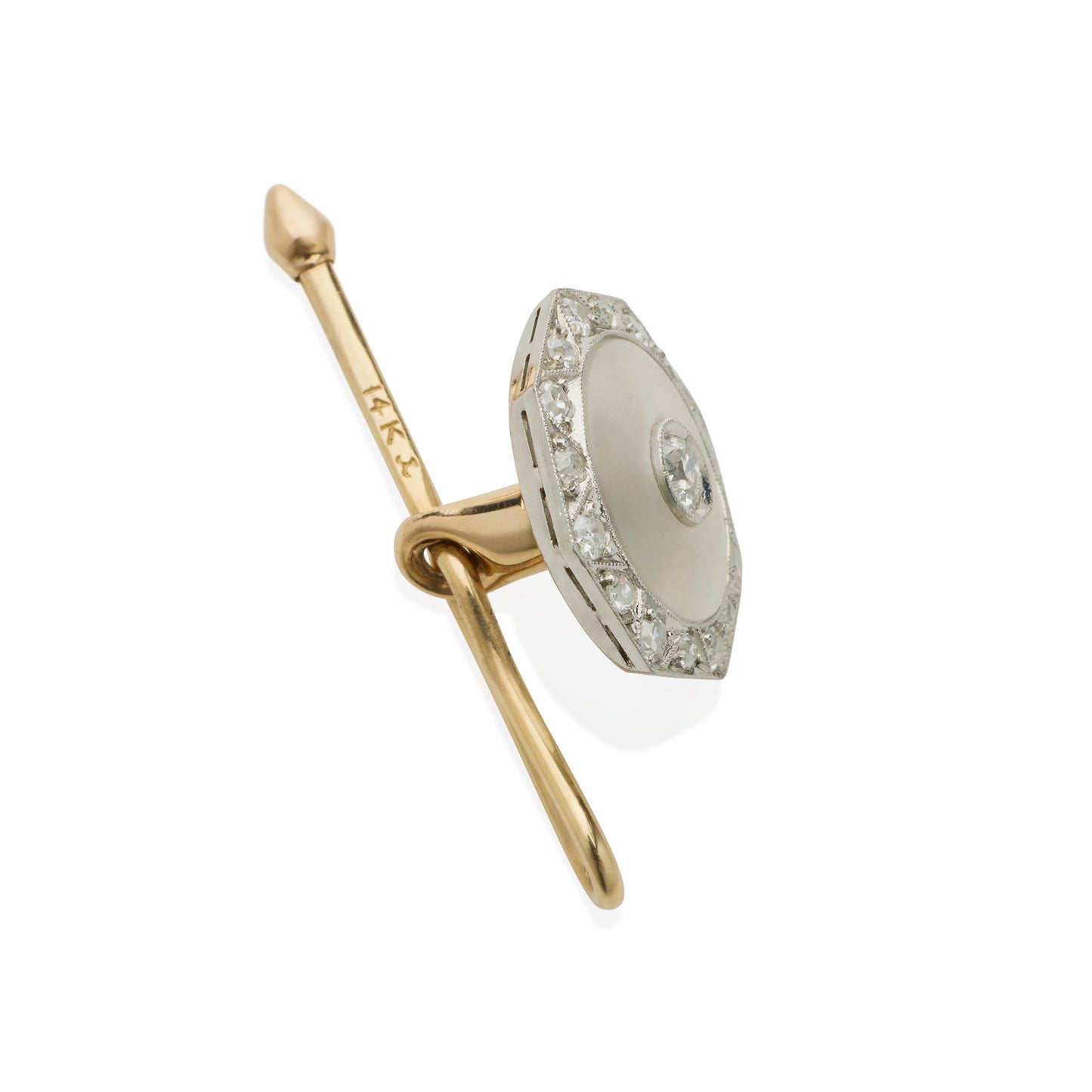 Macklowe Gallery Dreicer & Co. Art Deco Carved Rock Crystal and Diamond Dress Set