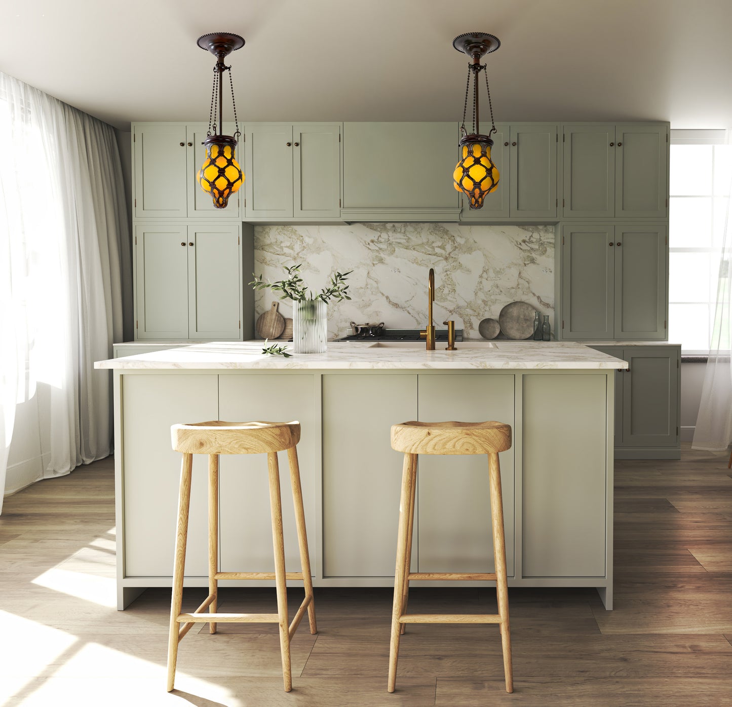 Macklowe Gallery Pair of Tiffany Studios New York