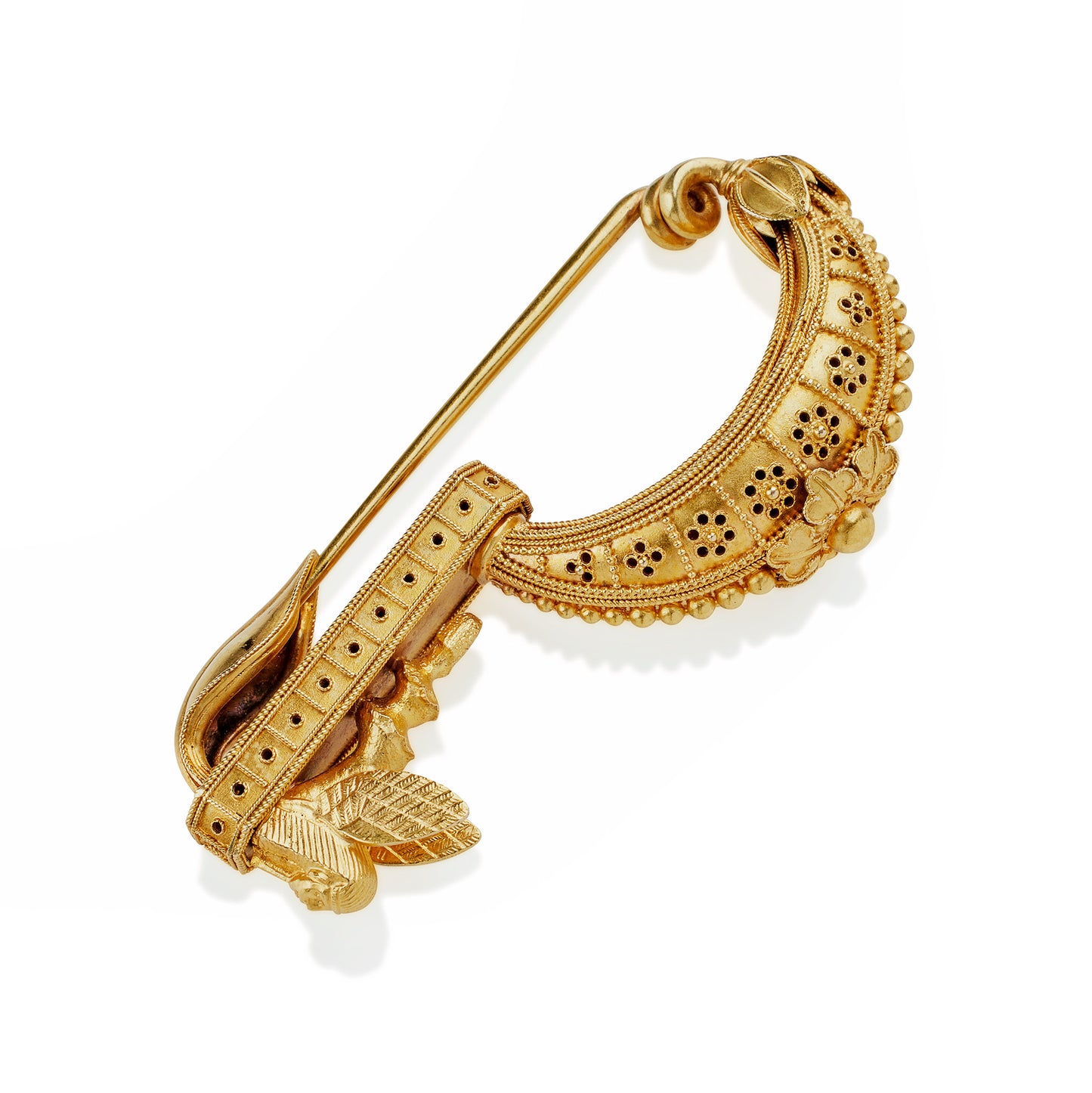 Macklowe Gallery Archaeological Revival Fibula Brooch