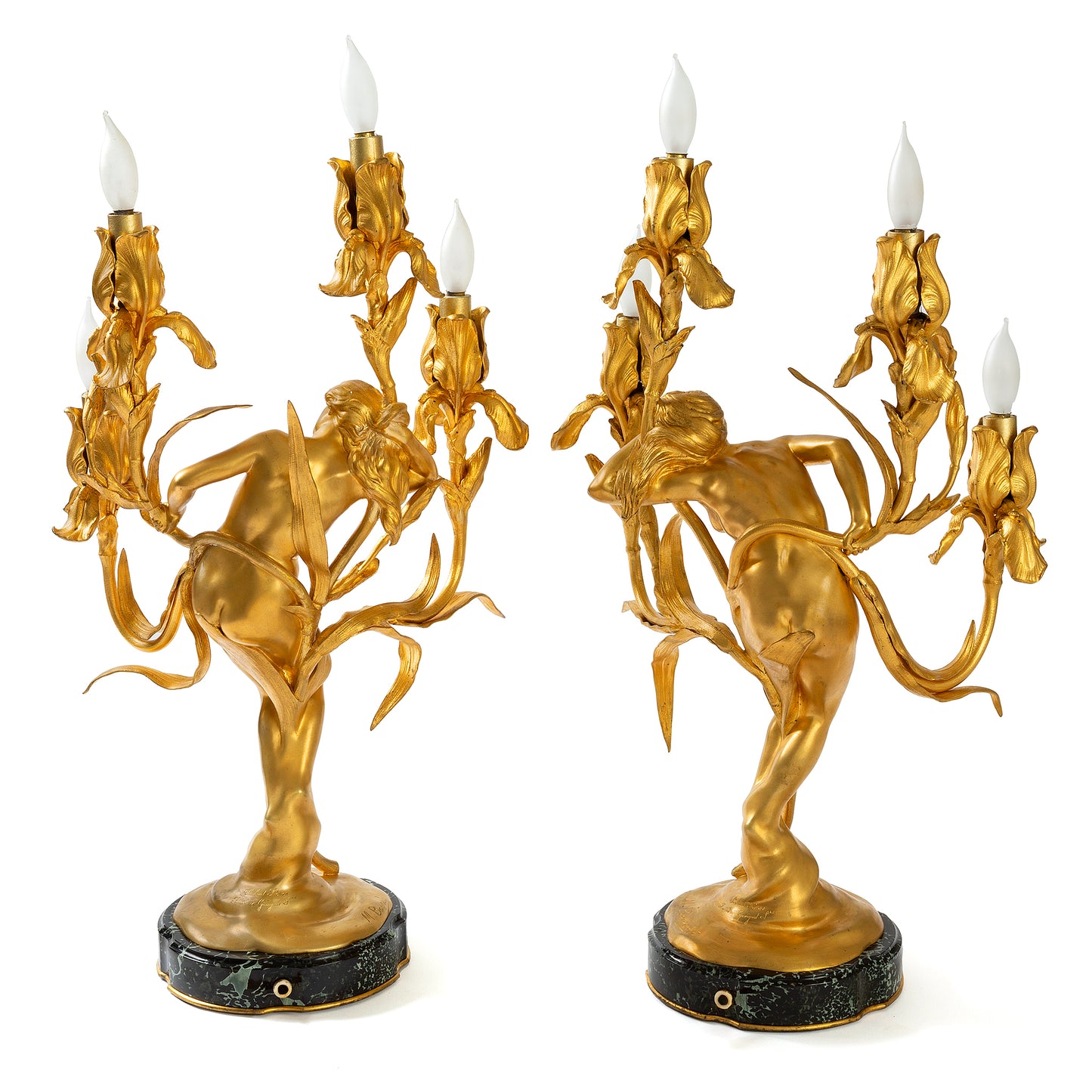 Macklowe Gallery Maurice Bouval Pair of Gilt Bronze