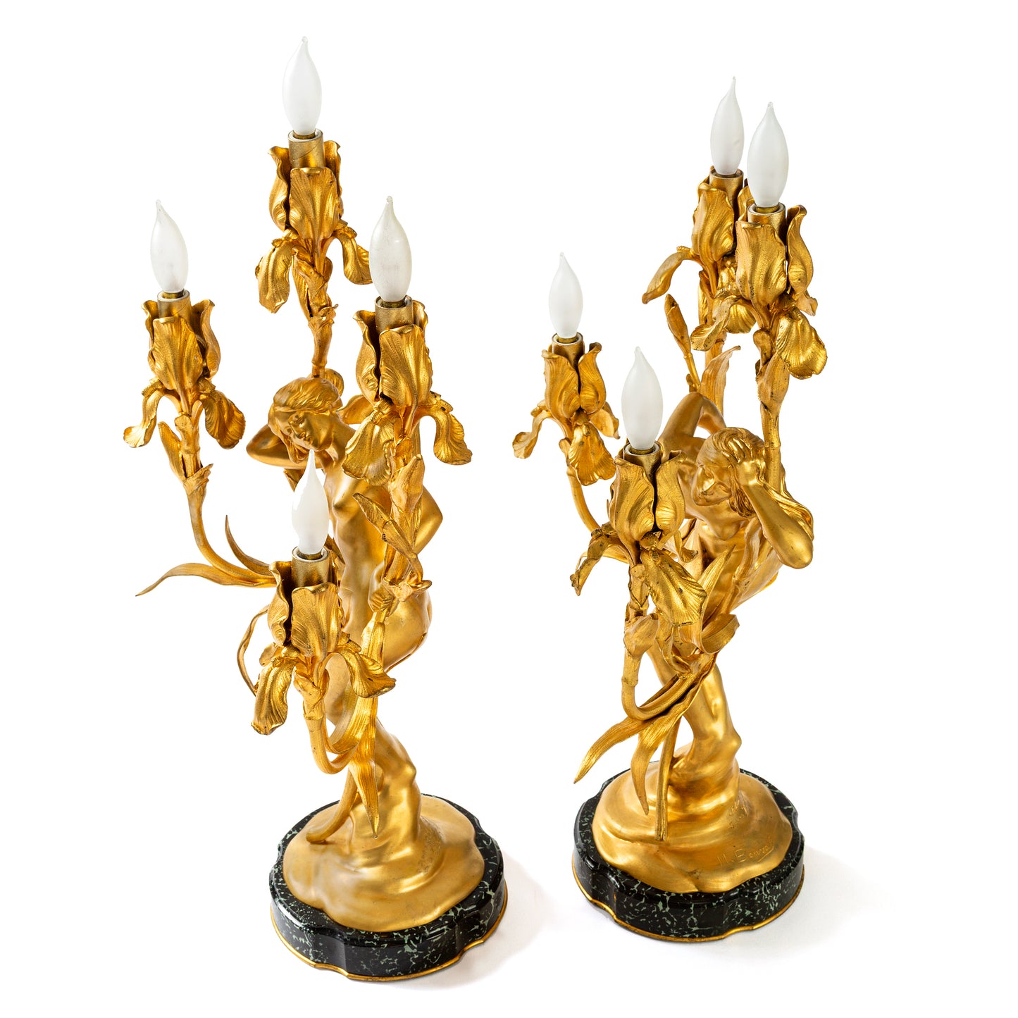 Macklowe Gallery Maurice Bouval Pair of Gilt Bronze