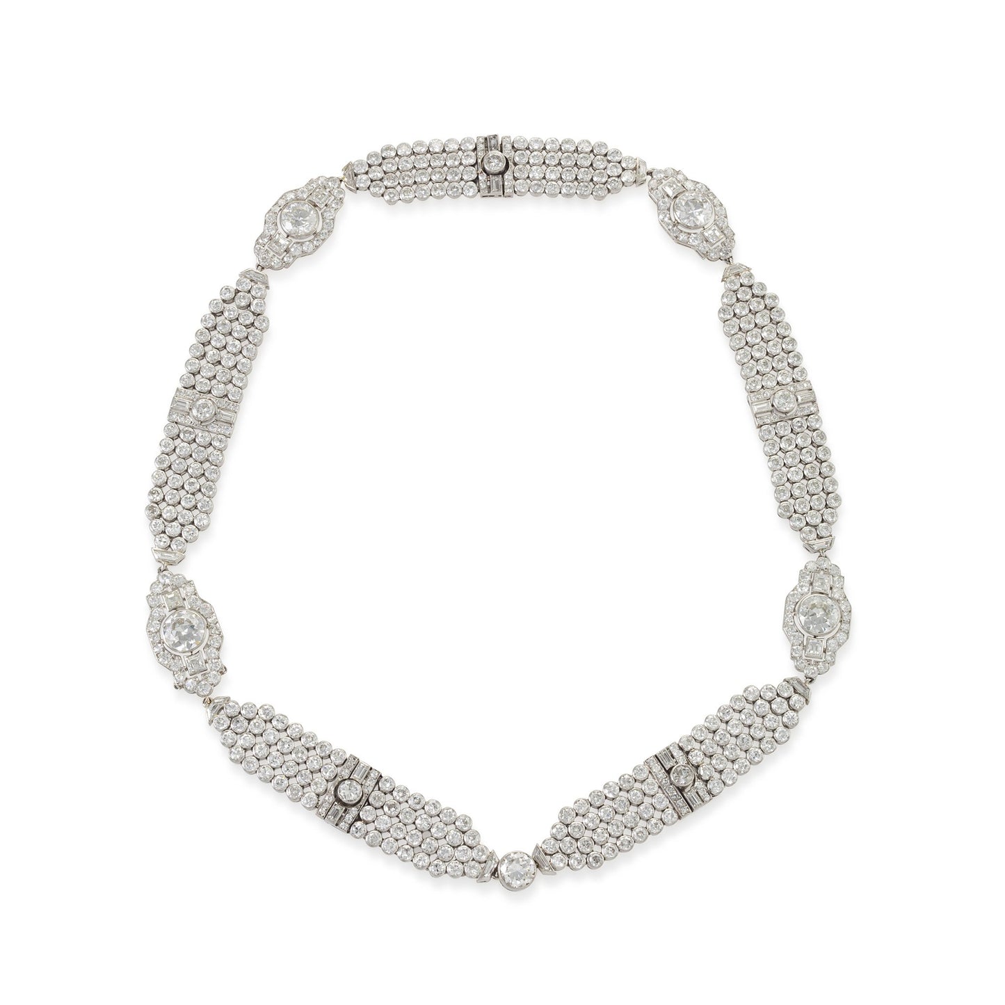 Macklowe Gallery Convertible Diamond Collar Necklace