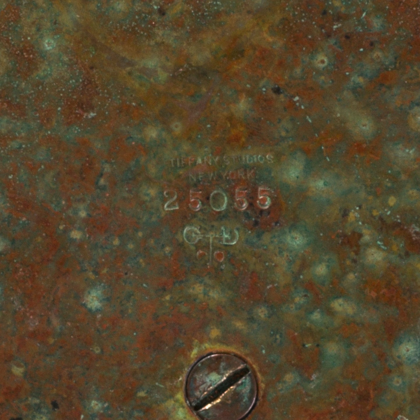 Macklowe Gallery Tiffany Studios New York Bronze and Green Glass Inkwell