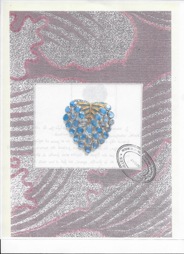 Macklowe Gallery René Boivin Sapphire “Feuille” Brooch