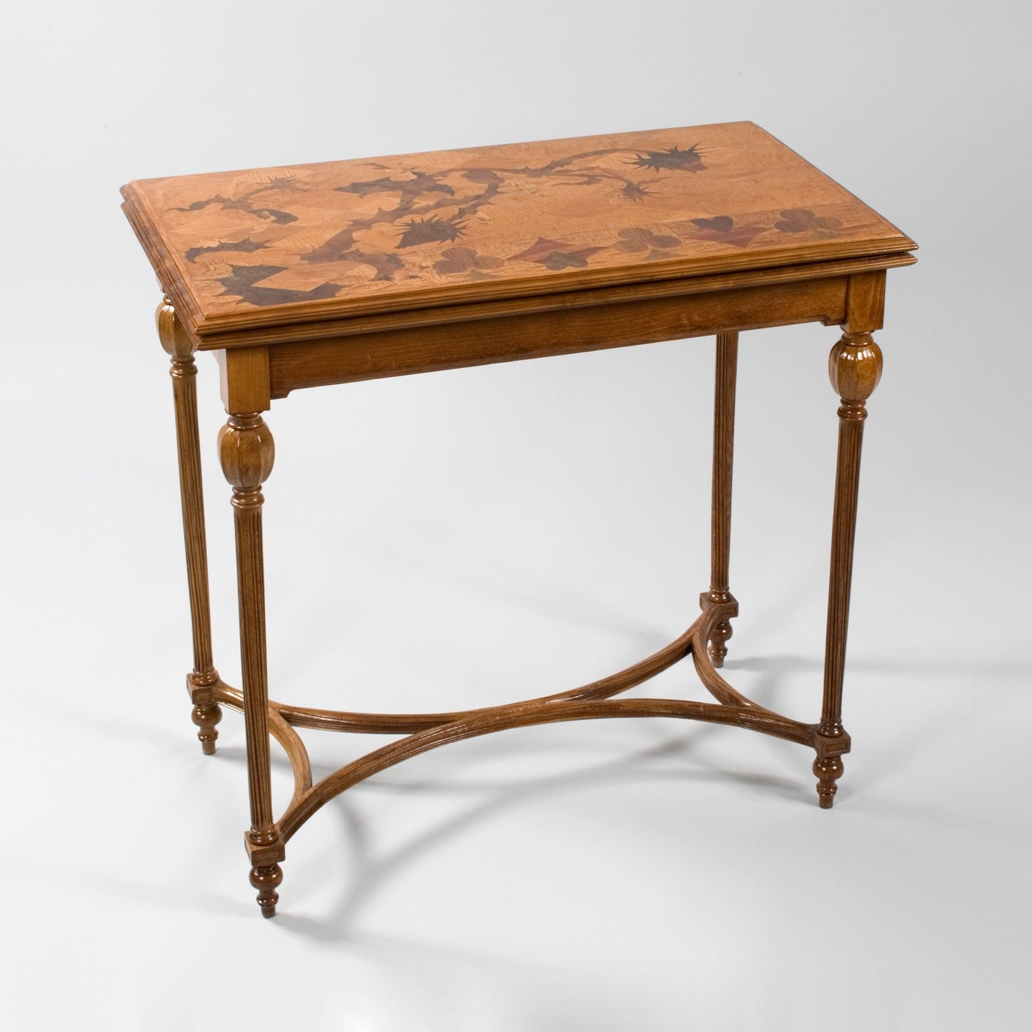 Macklowe Gallery Émile Gallé Fruitwood Marquetry Games Table