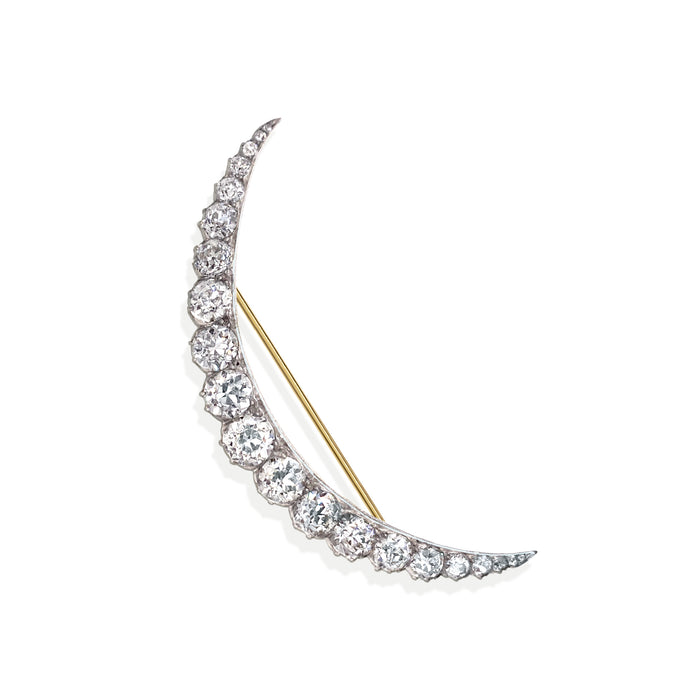 Macklowe Gallery Tiffany & Co. Edwardian Diamond Crescent Brooch