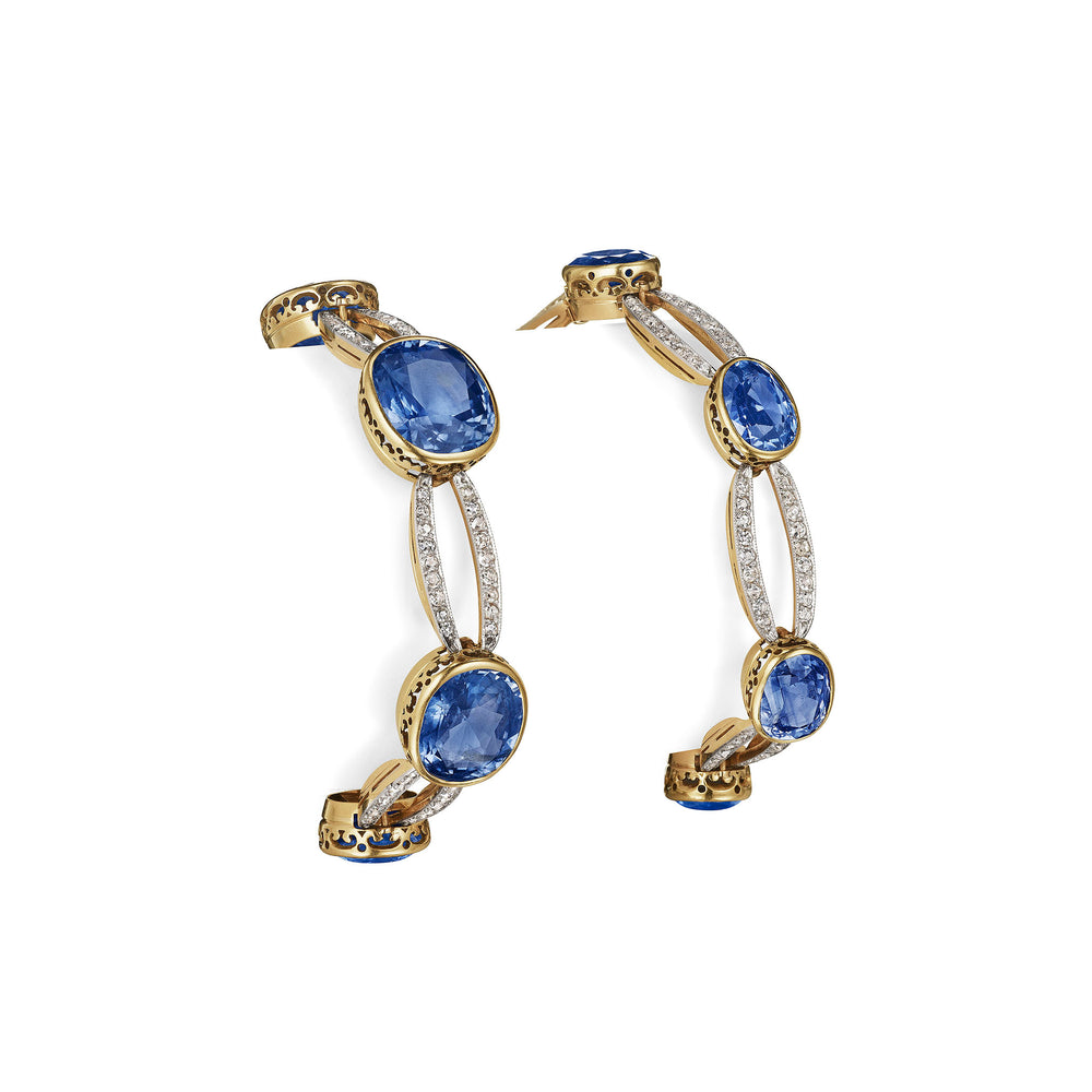 
                      
                        Macklowe Gallery Belle Époque Convertible Sapphire and Diamond Necklace
                      
                    