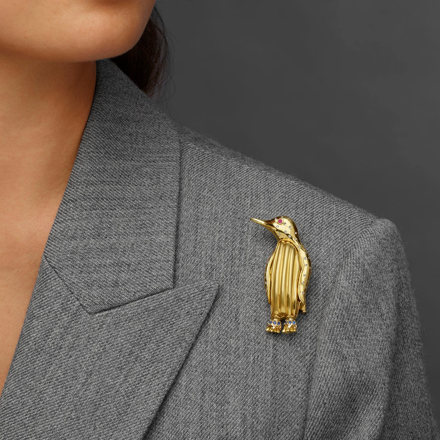 Macklowe Gallery Aldo Cipullo for Cartier Penguin Brooch