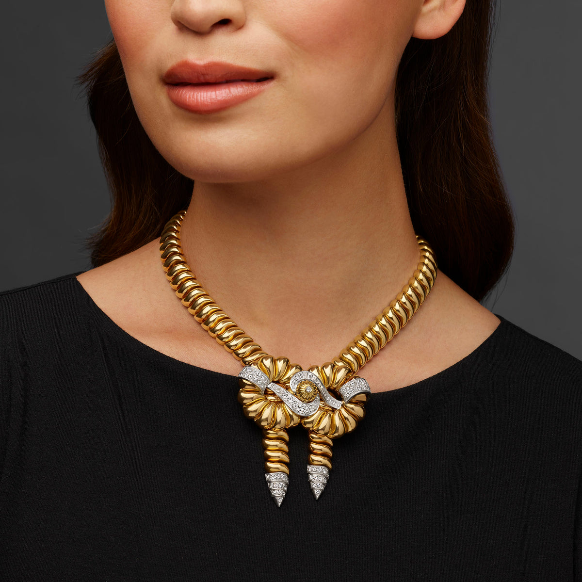 Macklowe Gallery Boucheron French Retro Convertible Necklace