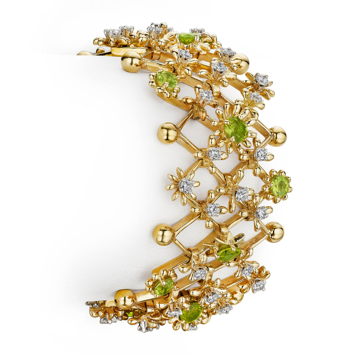 Macklowe Gallery Jean Schlumberger for Tiffany & Co. "Flowers and Stars" Bracelet