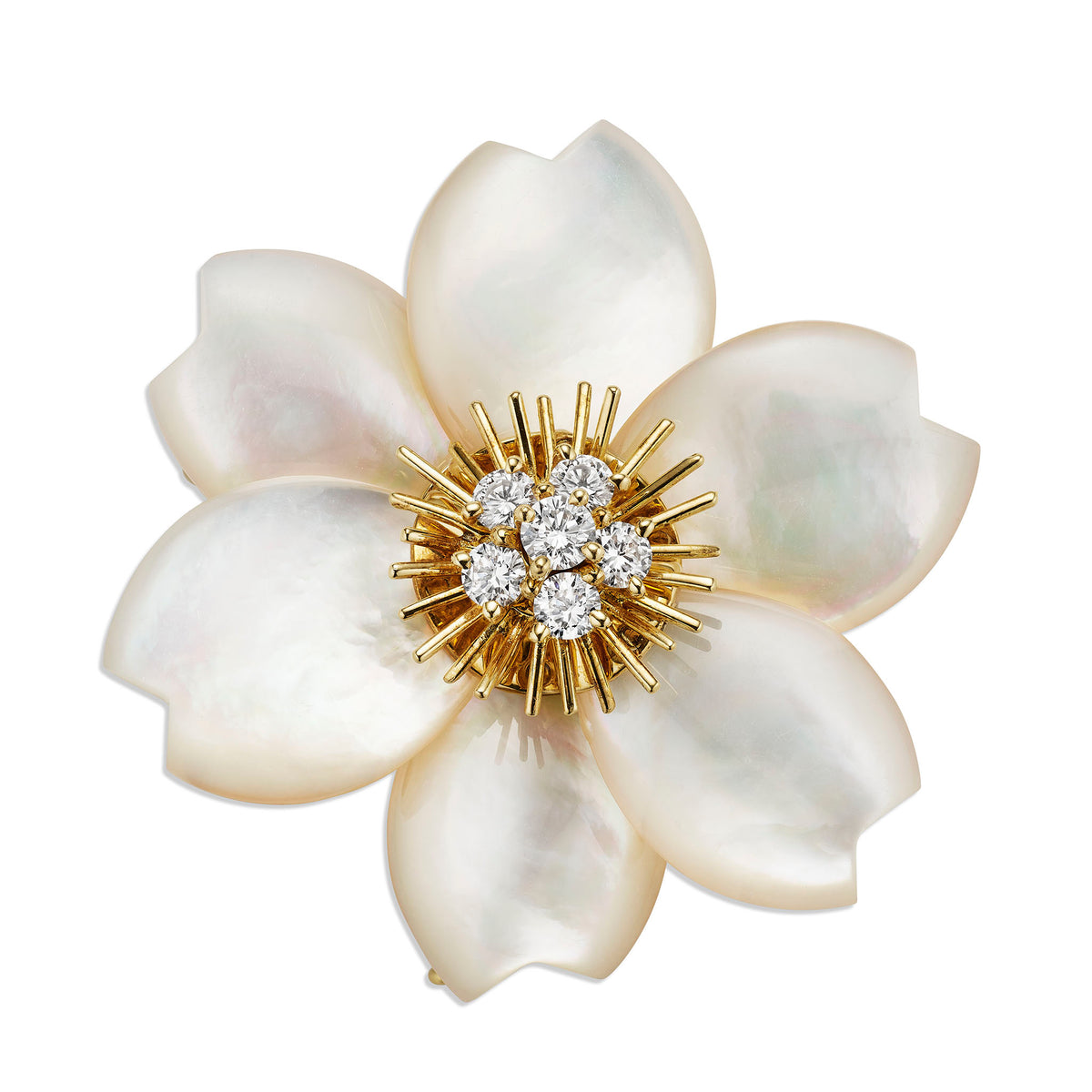 Macklowe Gallery Van Cleef & Arpels Paris "Rose de Noël" Brooch