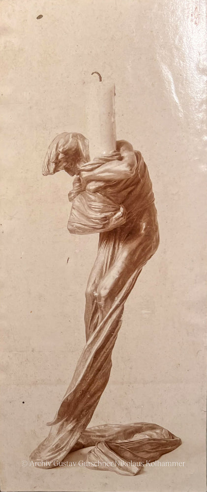 
                      
                        Macklowe Gallery Gustav Gurschner “Personification of the Wind” Pair of Candlesticks
                      
                    