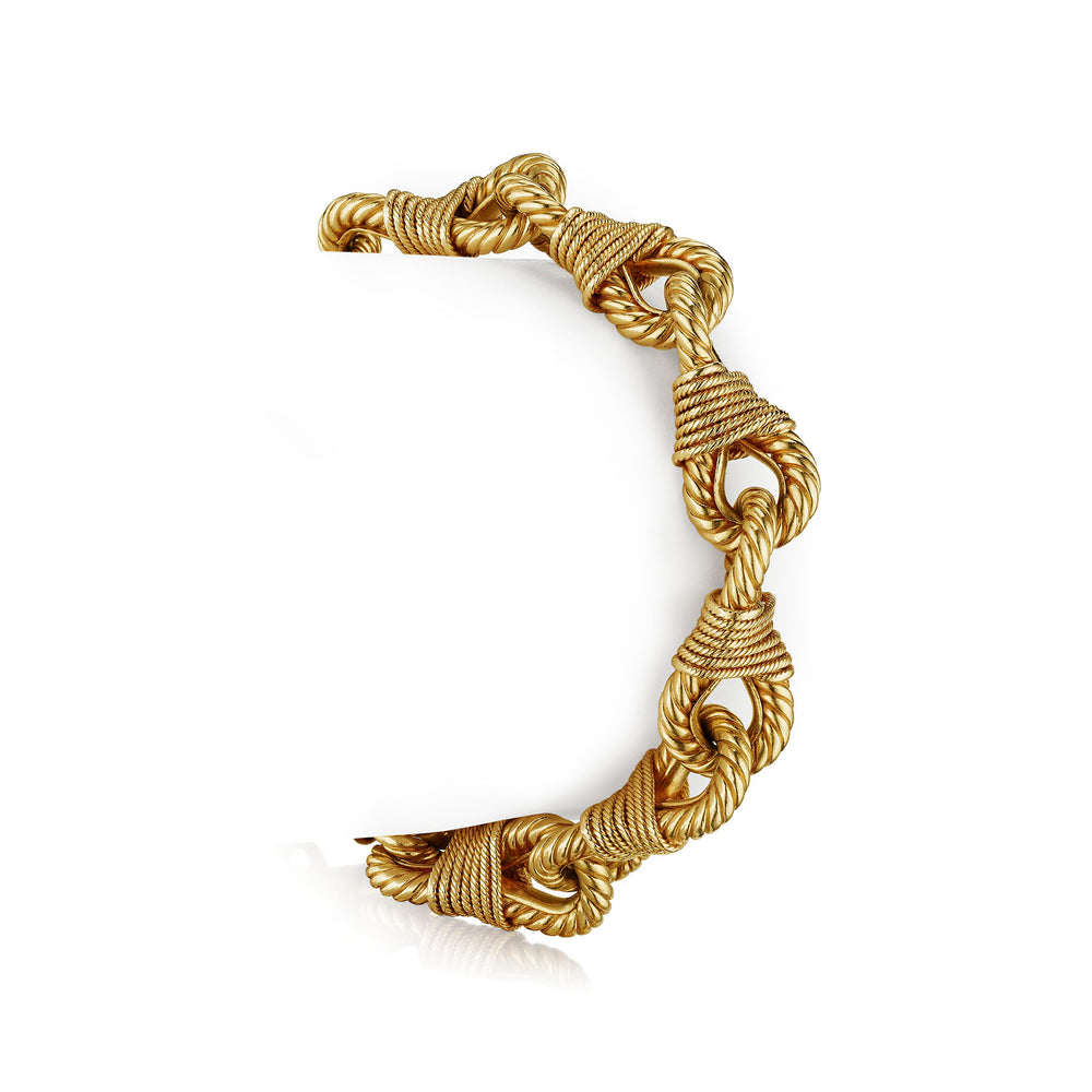 
                      
                        Macklowe Gallery French Mid-Century 18K Gold Bracelet
                      
                    