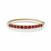 Macklowe Gallery Ruby and Old Mine-cut Diamond Bangle Bracelet