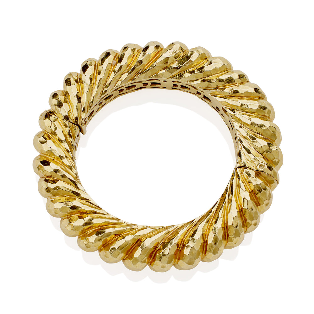 
                      
                        Macklowe Gallery Henry Dunay "Faceted" Bangle Bracelet
                      
                    