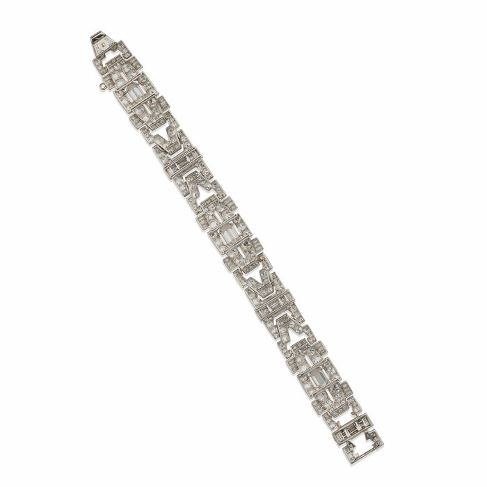 Macklowe Gallery 1930s Art Deco Diamond Bracelet