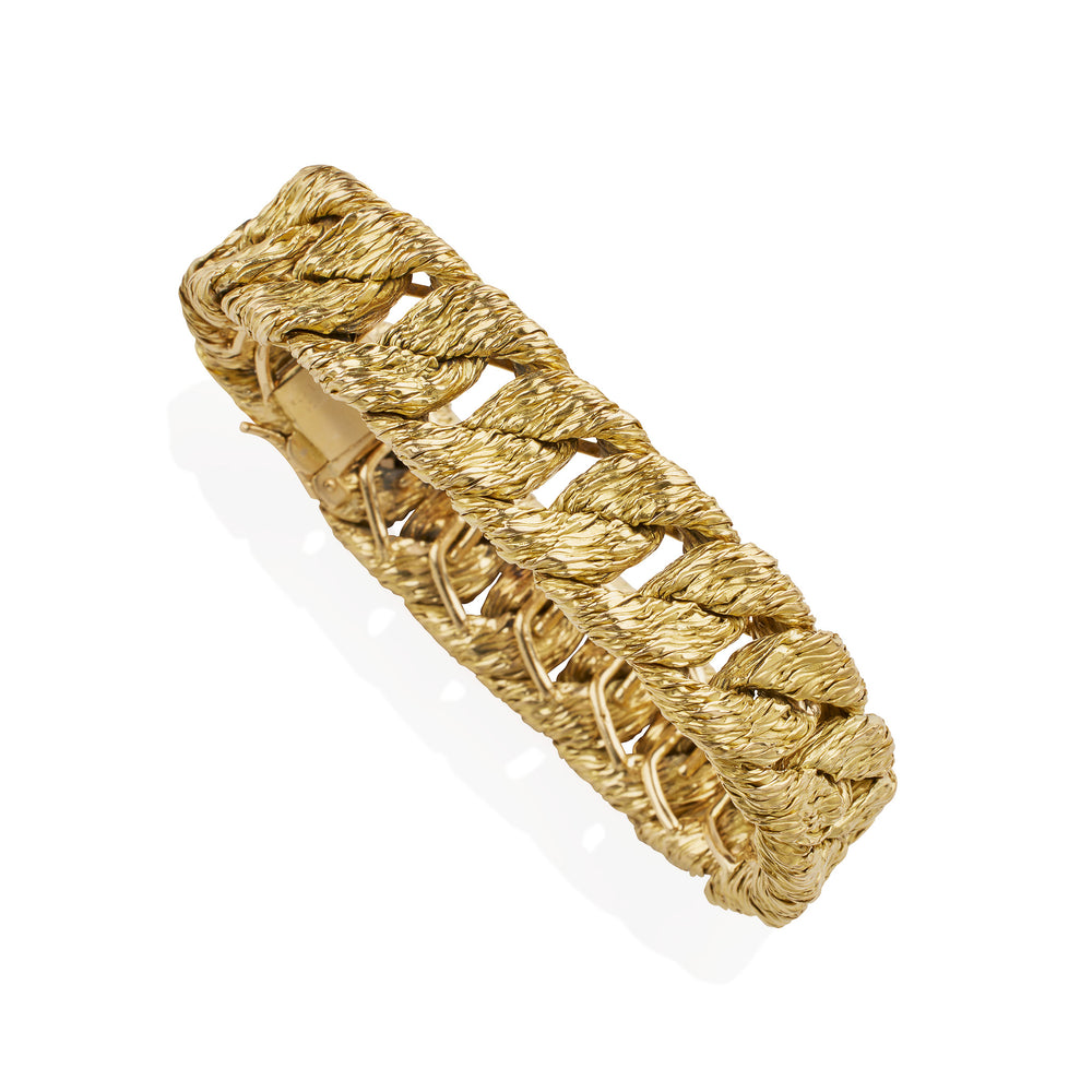 
                      
                        Macklowe Gallery Tiffany & Co. 18K Gold Bracelet, Georges Lenfant 
                      
                    