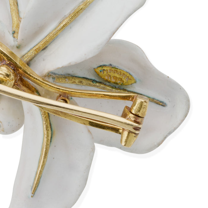 Macklowe Gallery Tiffany & Co. Orchid Brooch, attributed to Paulding Farnham