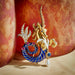 Macklowe Gallery French 1960s Enamel and Gem-set Sea Unicorn Brooch, Jean Thierry Bondt