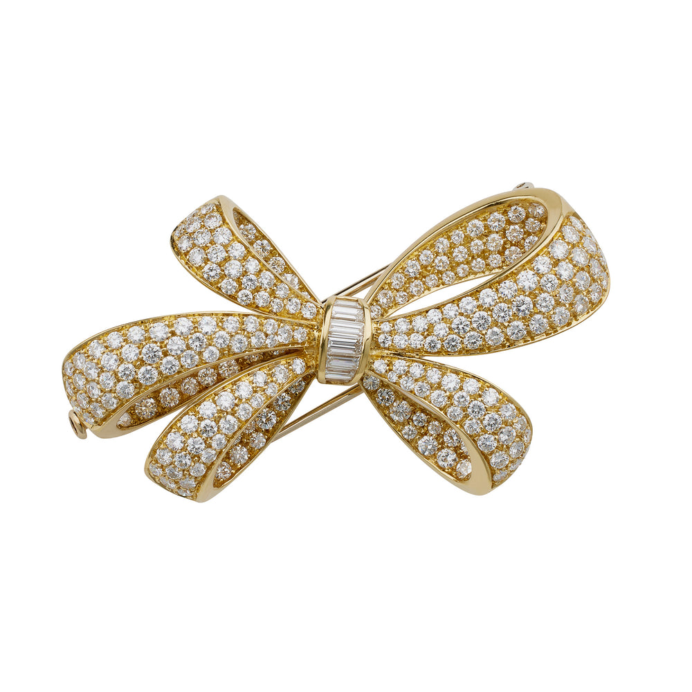 Tiffany & Co. Diamond Bow Brooch