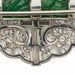 Macklowe Gallery Cartier Art Deco Jadeite and Diamond Brooch