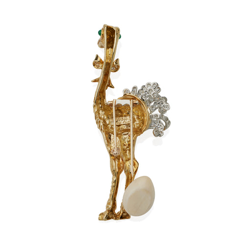 Macklowe Gallery Donald Claflin for Tiffany & Co. Diamond Ostrich Brooch