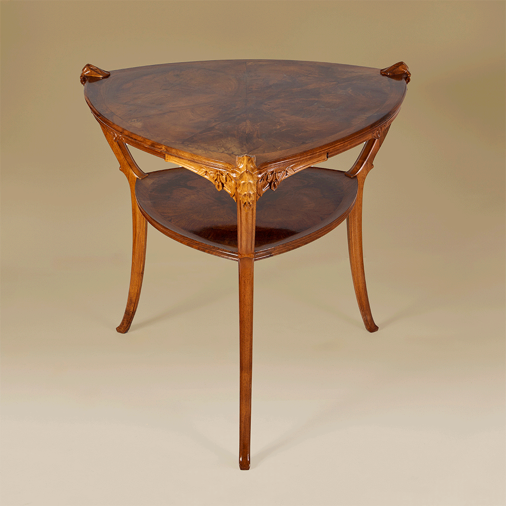 
                      
                        Lucien Lévy-Dhurmer "Sceau de Salomon" Two-tier Expandable Card Table
                      
                    