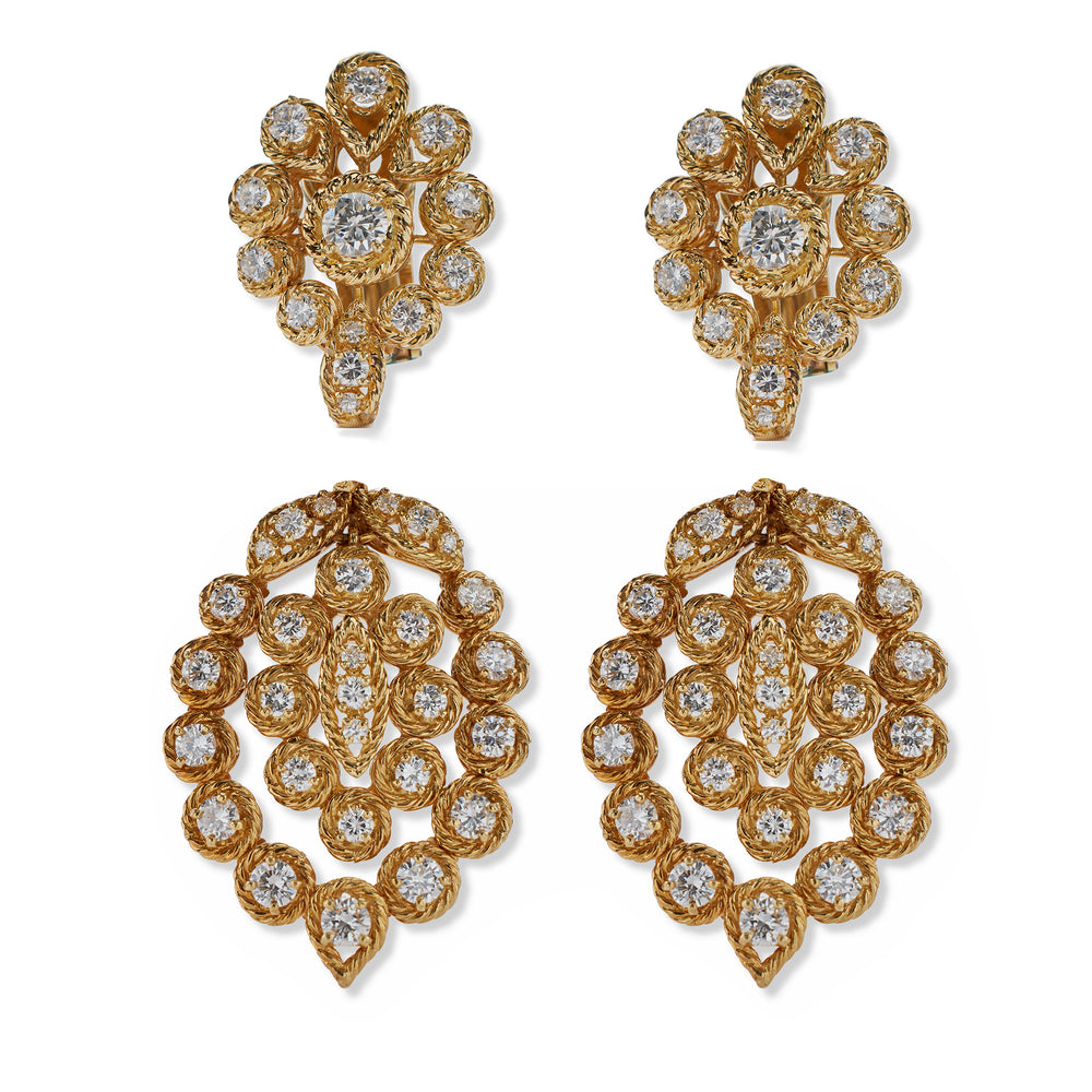 
                      
                        Macklowe Gallery Van Cleef & Arpels Indian-inspired Convertible Diamond Necklace and Pendant Earrings
                      
                    